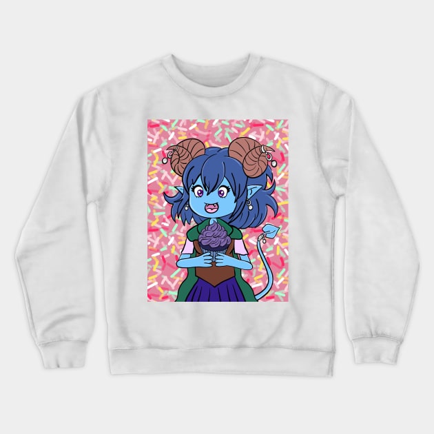 Cute Cupcake Crewneck Sweatshirt by jardakelley